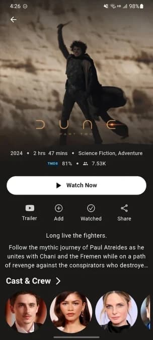 MerlMovie — لقطة شاشة 3