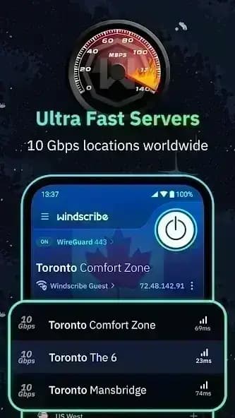 Windscribe مهكر — لقطة شاشة 8