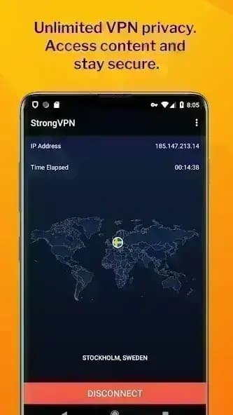 StrongVPN مهكر — لقطة شاشة 1