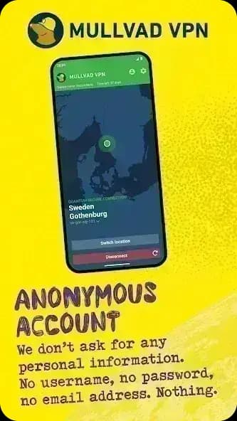 Mullvad VPN مهكر — لقطة شاشة 1