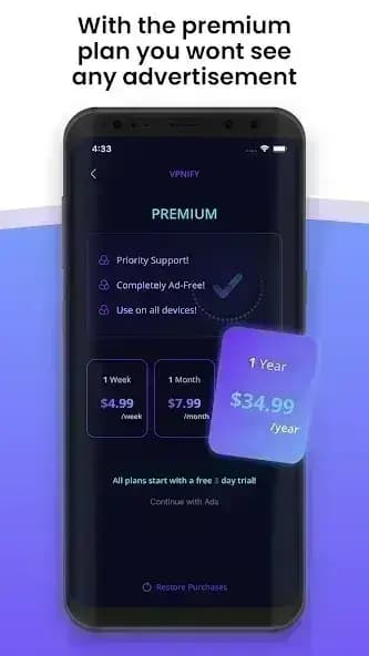 vpnify مهكر — لقطة شاشة 6