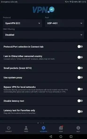 VPN.AC مهكر — لقطة شاشة 5