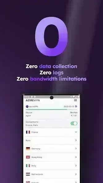 AzireVPN مهكر — لقطة شاشة 1