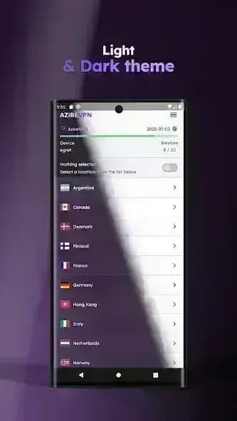 AzireVPN مهكر — لقطة شاشة 4