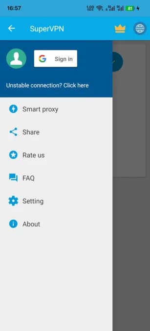SuperVPN مهكر — لقطة شاشة 3