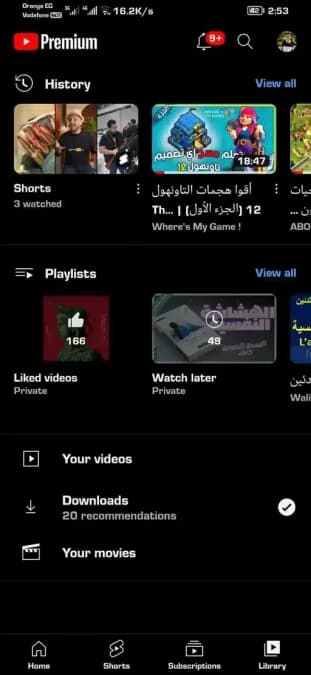 YouTube Gold مهكر — لقطة شاشة 2
