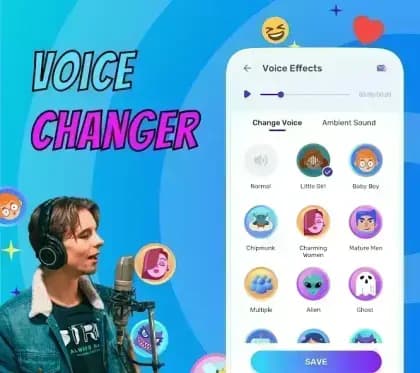 Voice Changer مهكر — لقطة شاشة 1