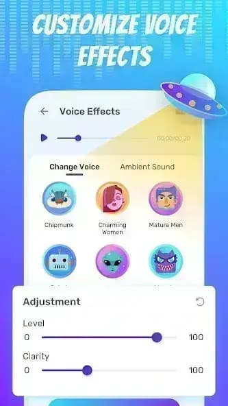 Voice Changer مهكر — لقطة شاشة 3