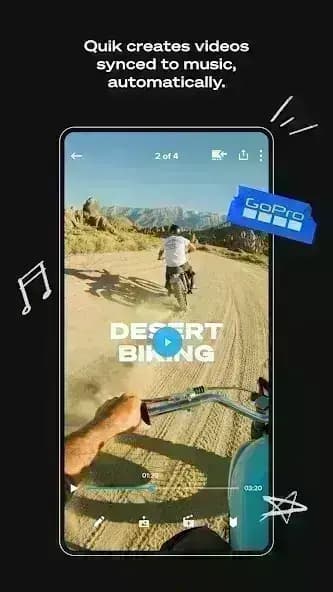 GoPro Quik مهكر — لقطة شاشة 1