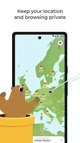 TunnelBear مهكر — لقطة شاشة 5