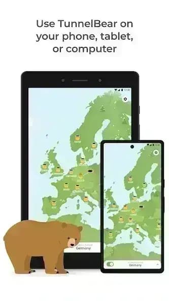 TunnelBear مهكر — لقطة شاشة 7