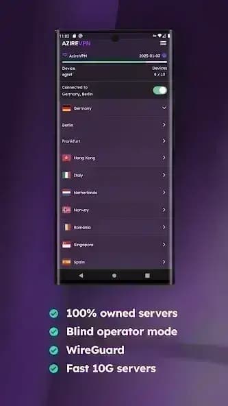 AzireVPN مهكر — لقطة شاشة 10