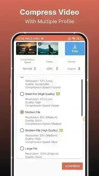 Video Compressor مهكر — لقطة شاشة 8