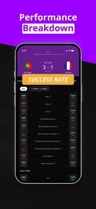 180Score Football Predictions — لقطة شاشة 4