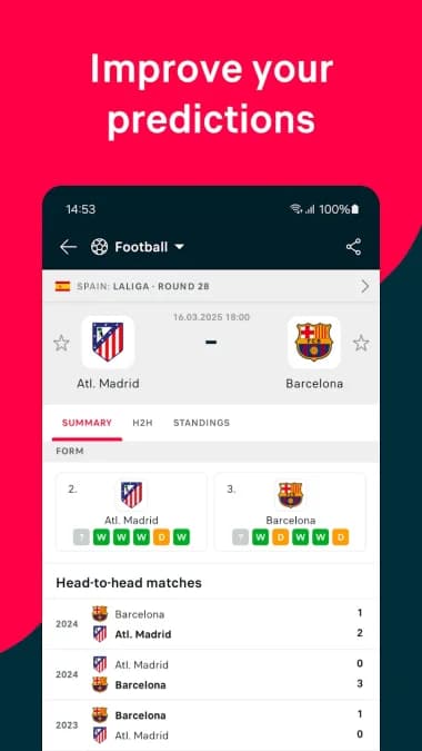FlashScore مهكر — لقطة شاشة 2