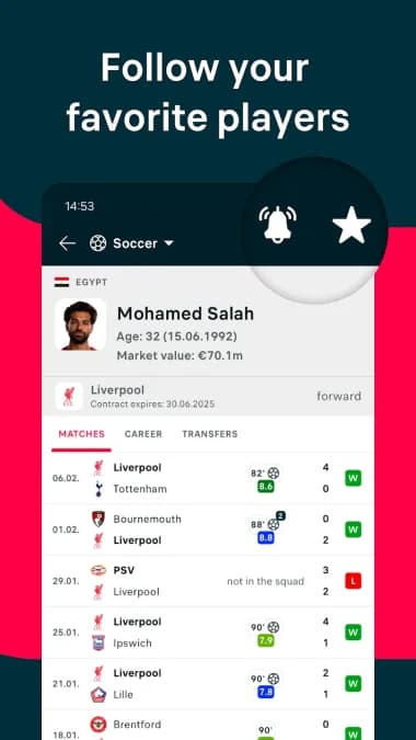 FlashScore مهكر — لقطة شاشة 4