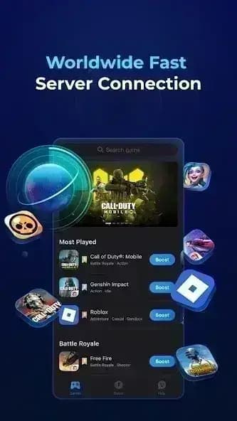 GearUP Game Booster مهكر — لقطة شاشة 2