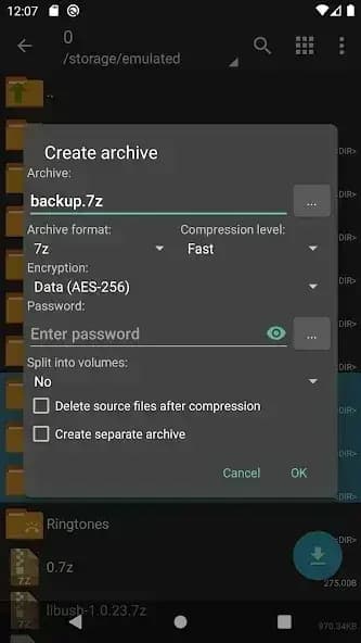 ZArchiver Pro مهكر — لقطة شاشة 3