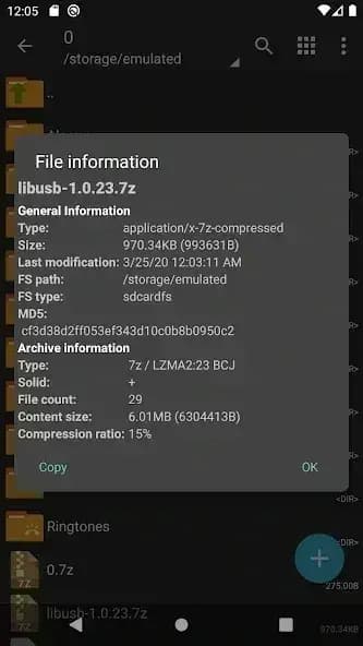 ZArchiver Pro مهكر — لقطة شاشة 5