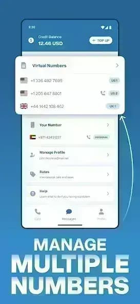 Virtual SIM مهكر — لقطة شاشة 1
