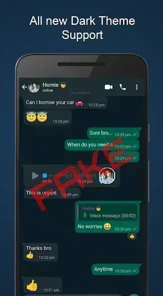 Fake Chat مهكر — لقطة شاشة 3
