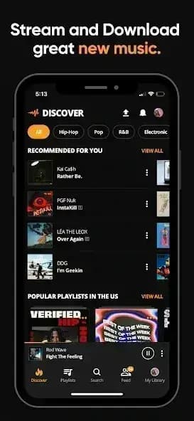 Audiomack مهكر — لقطة شاشة 1