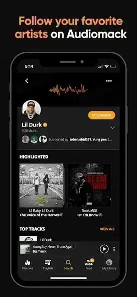 Audiomack مهكر — لقطة شاشة 5