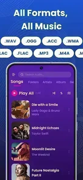 Offline Music Mp3 Player مهكر — لقطة شاشة 1