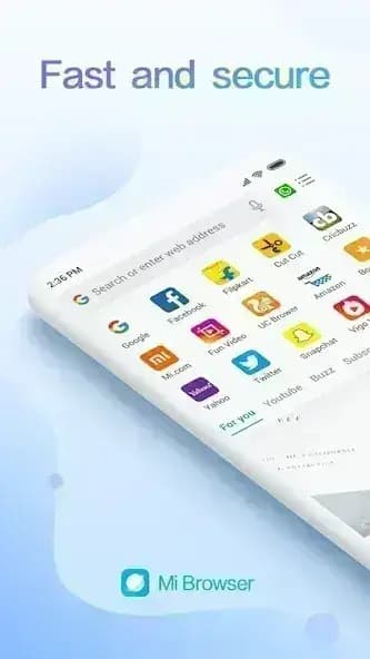 Mi Browser مهكر — لقطة شاشة 1
