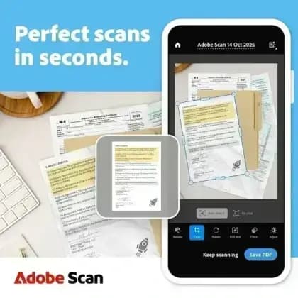 Adobe Scan مهكر — لقطة شاشة 1