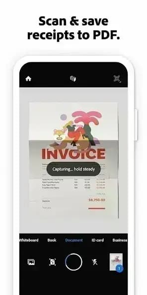 Adobe Scan مهكر — لقطة شاشة 2