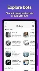 Poe Fast AI Chat — لقطة شاشة 5