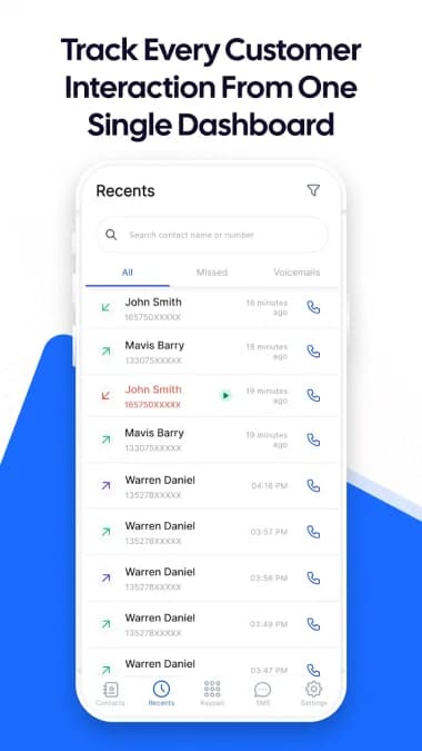 JustCall — لقطة شاشة 2