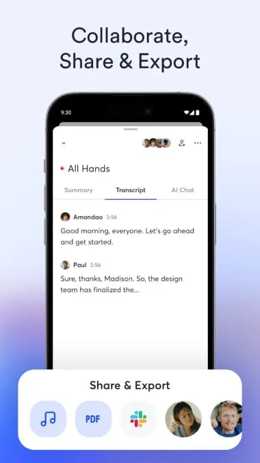OtterAI Transcribe Voice Notes — لقطة شاشة 1