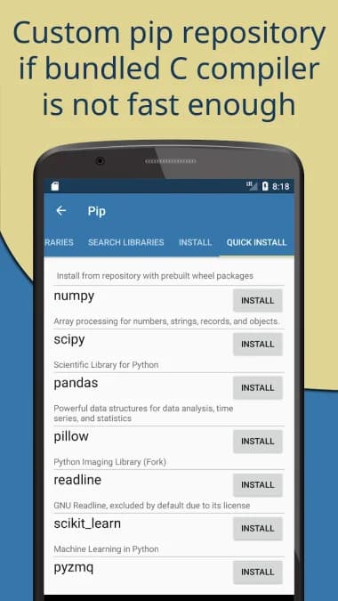 Pydroid 3 - IDE for Python 3 — لقطة شاشة 2
