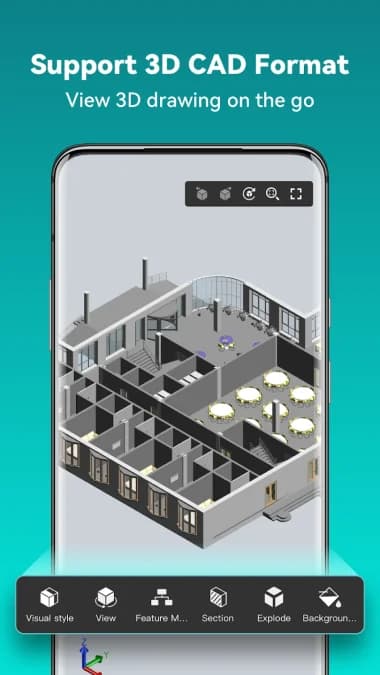 DWG FastView - CAD Viewer & Editor — لقطة شاشة 2