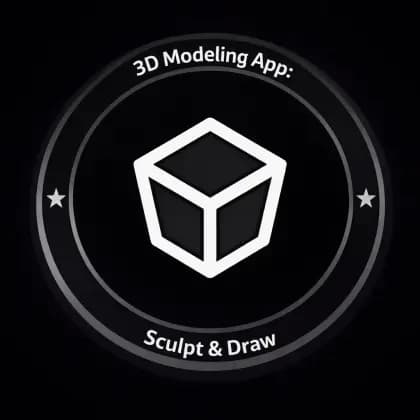 3D Modeling App: Sculpt & Draw