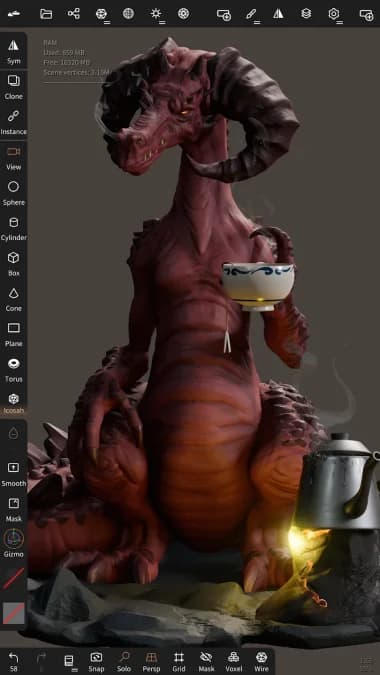 Nomad Sculpt — لقطة شاشة 4
