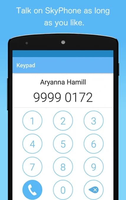 SkyPhone - Voice & Video Calls — لقطة شاشة 1