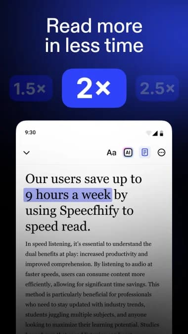 Speechify — لقطة شاشة 8