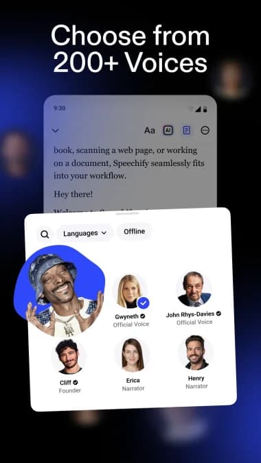 Speechify — لقطة شاشة 9