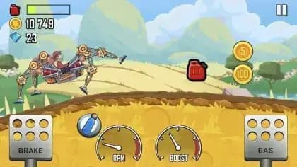 Hill Climb Racing مهكره — لقطة شاشة 2