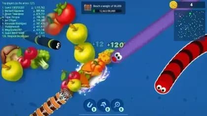 Worms Zone.io مهكره — لقطة شاشة 2