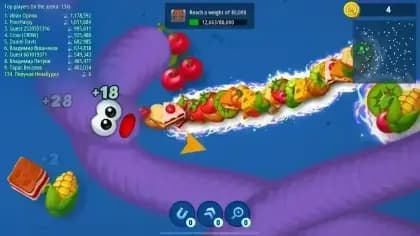Worms Zone.io مهكره — لقطة شاشة 3