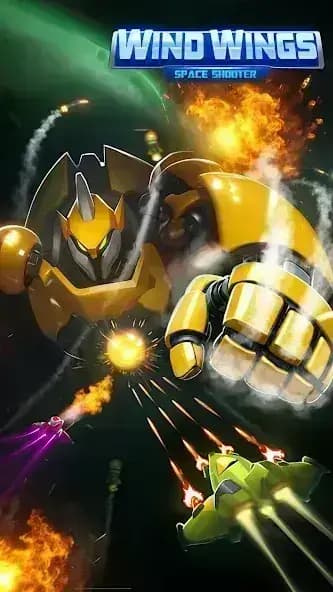 WindWings: Galaxy attack Pro مهكره — لقطة شاشة 1