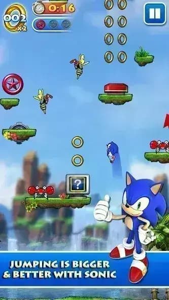 Sonic Jump Pro مهكره — لقطة شاشة 2