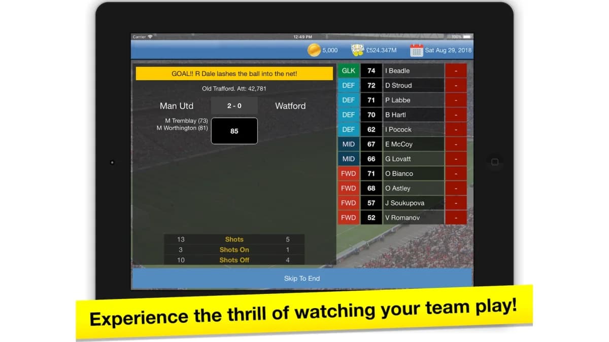 Soccer Tycoon Football — لقطة شاشة 1