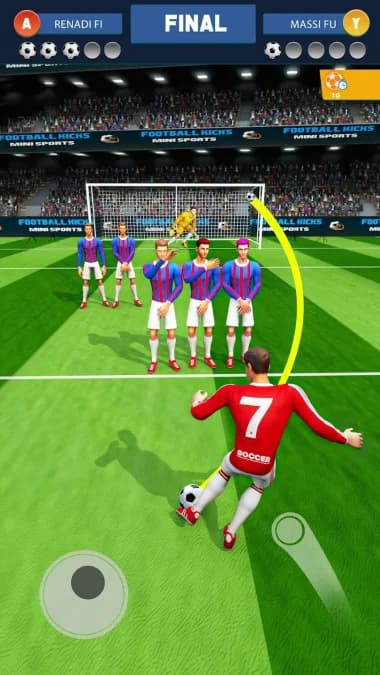 Soccer Kicks Strike Game — لقطة شاشة 6