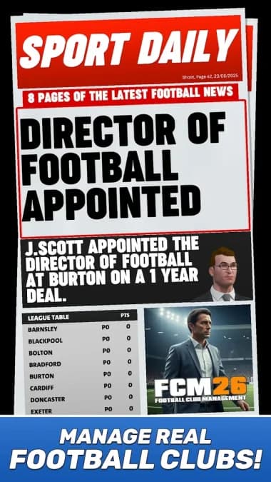Football Club Management 2026 — لقطة شاشة 5