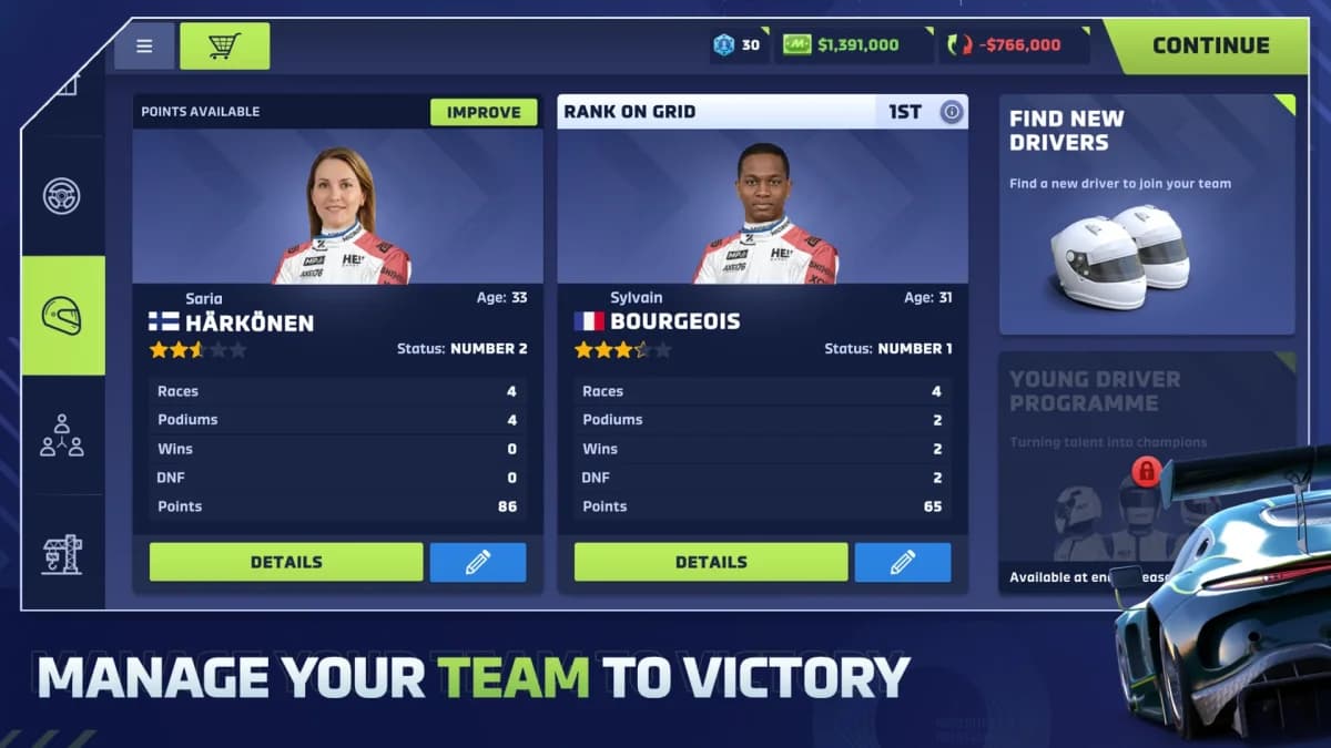 Motorsport Manager 4 — لقطة شاشة 1